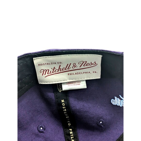 Men's Mitchell & Ness Purple NBA Utah Jazz Team Ground HWC Adjustable Strap - Picture 5 of 6